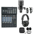 thumbnail image 1 of Rockville ROCKMIX 8 Channel USB Mixer w/Compressor/Bluetooth + Mic + Headphones, 1 of 26