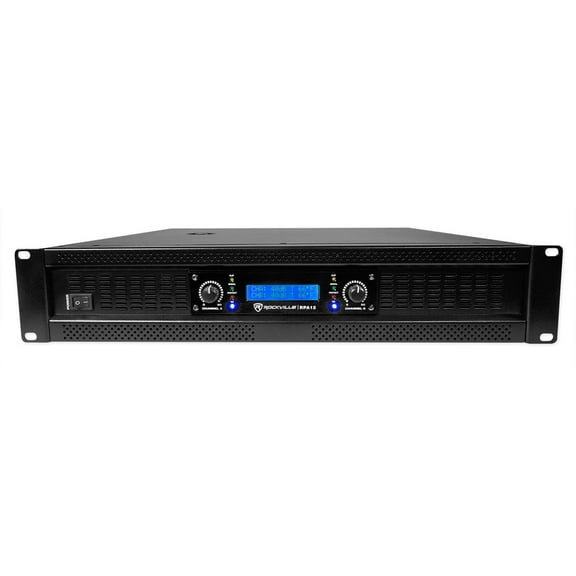 Rockville RPA12 5000 Watt Peak / 1400w RMS 2 Channel Power Amplifier Pro/DJ Amp