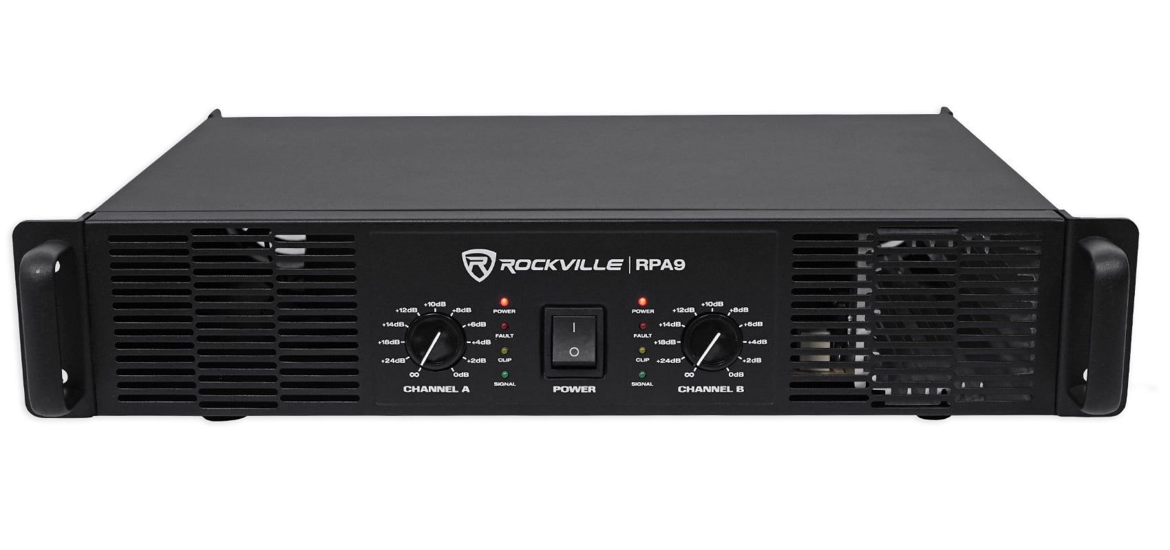 Rockville RPA9 3000 Watt Peak / 800w RMS 2 Channel Power Amplifier Pro