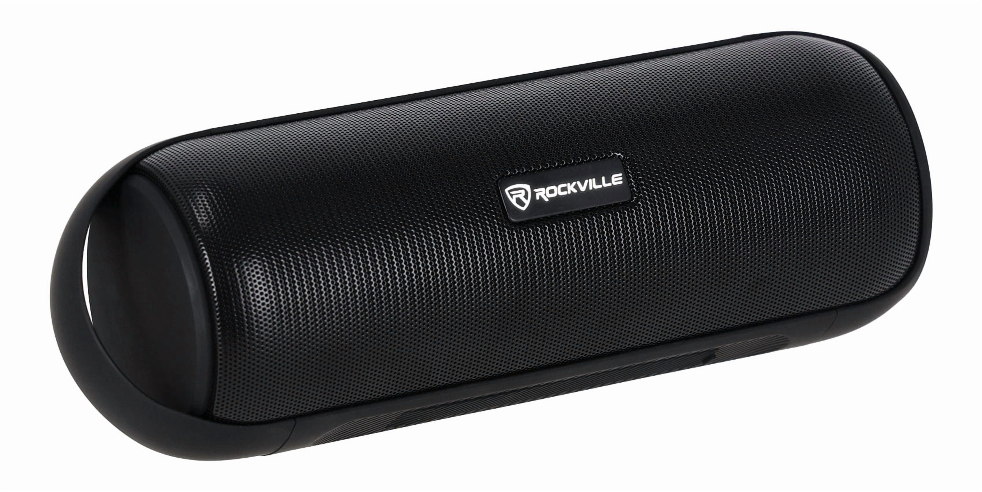 Rockville RPB25 40W Peak/15W RMS Portable Bluetooth Speaker, TWS Stereo Pairing, USB/SD/Aux/FM, Micro USB Charging, Water-Resistant, for Outdoor and Indoor Use
