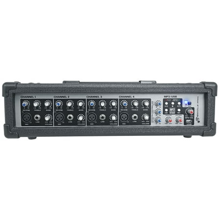 Rockville RPM45 1800w Powered Soundboard Mixing Console Mixer For Church/School