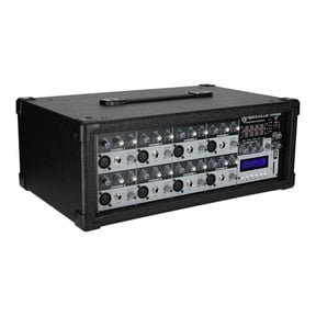 Rockville RPM85 2400W Powered 8 Channel Mixer, Bluetooth, USB/SD, 5 Band EQ, Adjustable Echo/Delay, +15V Phantom Power, for Live Music and Events