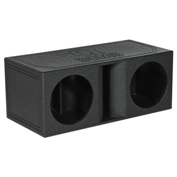 Rockville RPORT-12 Dual 12" Horn Ported Subwoofer Enclosure Sub Box w/Bedliner