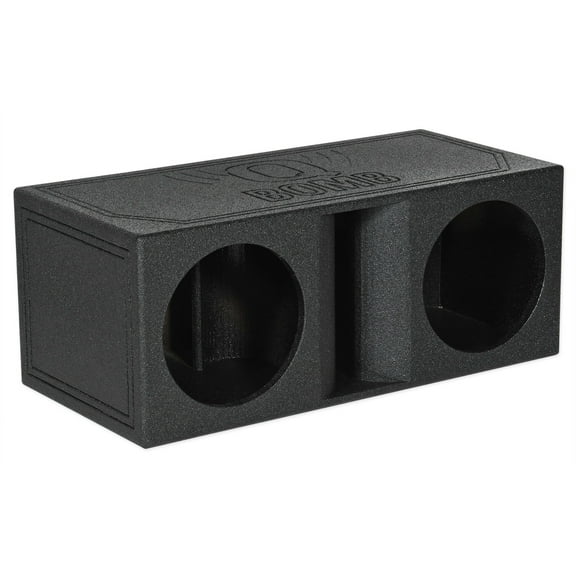 Rockville RPORT-12 Dual 12" Horn Ported Subwoofer Enclosure Sub Box w/Bedliner