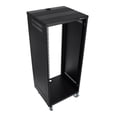 thumbnail image 1 of Rockville RR24U 24U Live Sound/Recording Studio Rack Case, 440lb Load, Front & Rear Rack Rails, Reversible Threaded/Square Hole Rails, 3 Locking Caster Wheels, Steel Construction, 1 of 9