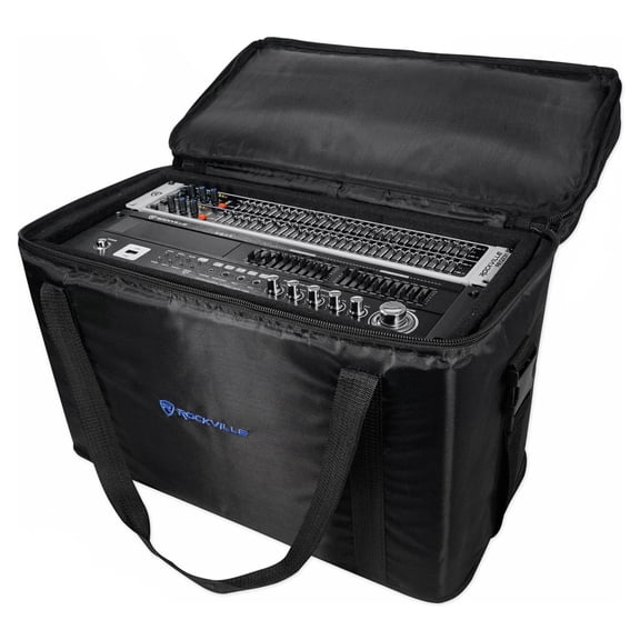 Rockville RRB50 5U Rack Bag Double-Sided Case with 12" Depth + Shoulder Strap
