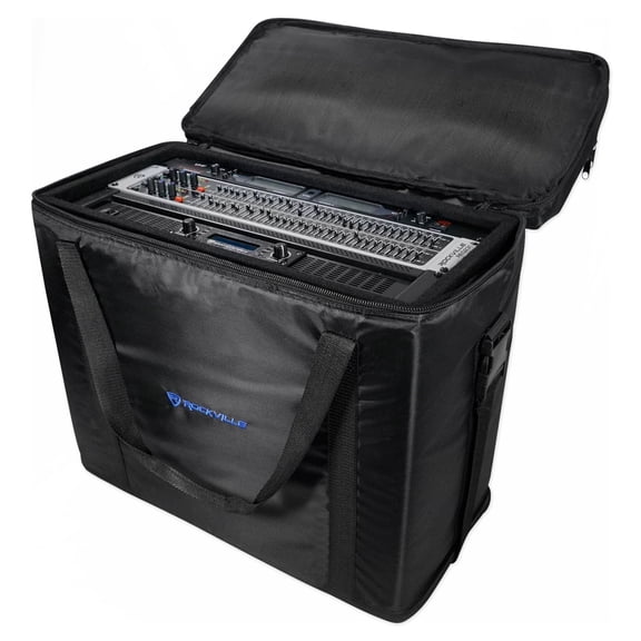 Rockville RRB55 5U Rack Bag Double-Sided Case with 16" Depth + Shoulder Strap