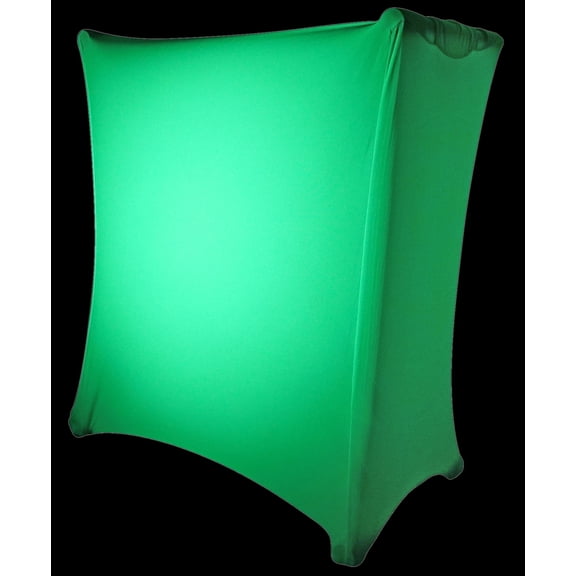 Rockville RSC5W Universal White DJ Scrim Cloth Cover for Keyboard and Digital Piano X-Stand with Premium Carry Bag