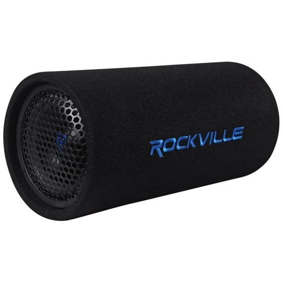 Rockville RTB65A 6.5" 300w Powered Active Car Subwoofer Bass Tube + MP3 Input