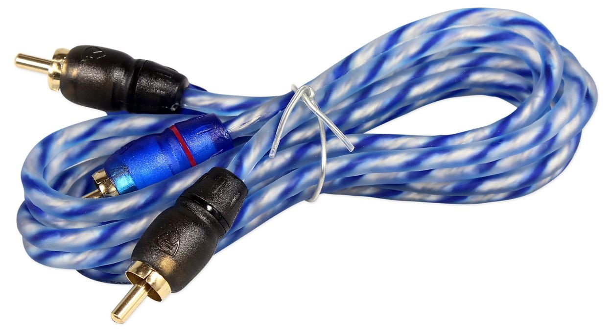 T Split Cable Rsa Rockville RTR032 3 Foot 2 Channel Twisted Pair RCA Cable Split Pin, 100 ...