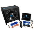 Rockville RV12.1C 600w 12" Loaded Car Subwoofer Enclosure+Mono