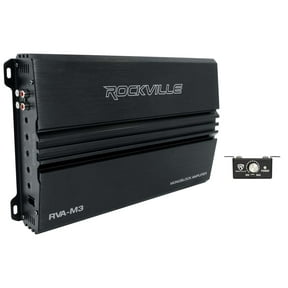 Rockville RVA-M3 V2 4000w Peak/1000w RMS @ 1 Ohm Amplifier Mono Car Amp+Remote