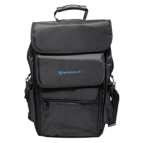 Rockville RVBAG25 DJ Musician Music Producer Gear Gig Bag Carry Case Backpack