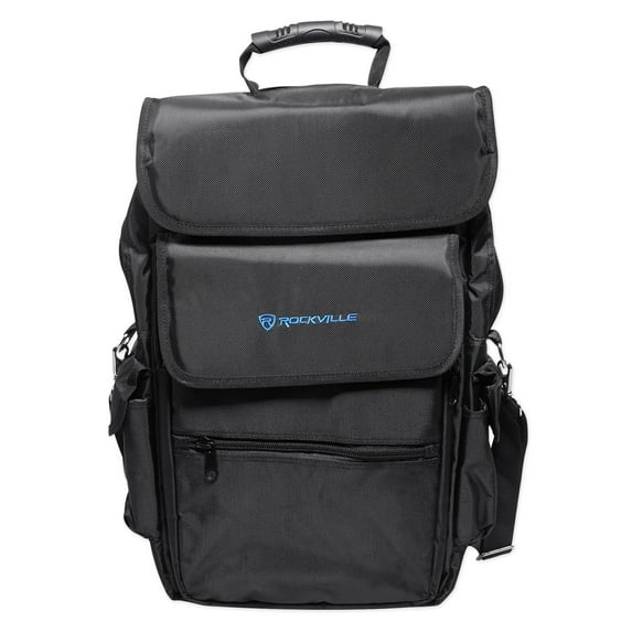 Rockville RVBAG25 DJ Musician Music Producer Gear Gig Bag Carry Case Backpack