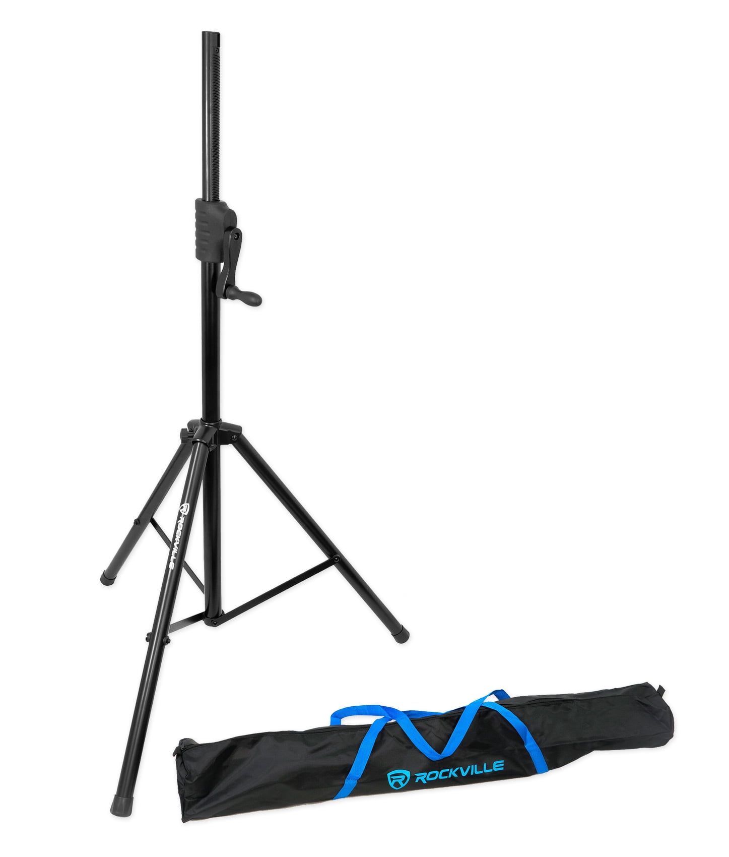Rockville RVCS2 Heavy-Duty Tripod Adjustable DJ PA Speaker Stand+Bag ...