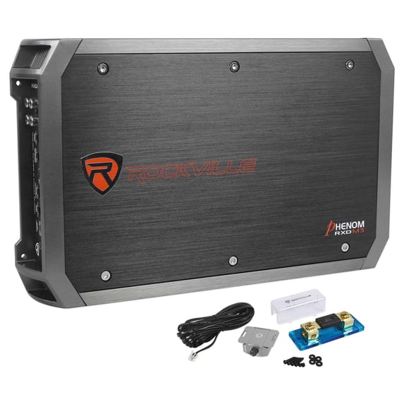 Rockville RXD-M3 4000 Watt Peak/1000w RMS Mono 1 Ohm Amplifier Car Audio Amp