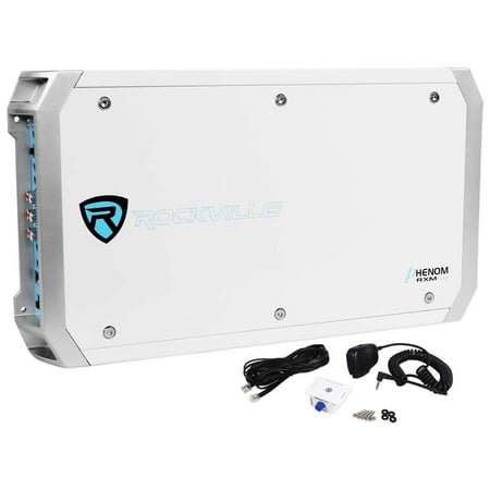 Rockville RXM-S6 Marine/Boat 2600 Watt 6 Channel Amplifier + PA Microphone