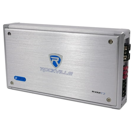 Rockville RXM-T2 Micro 2400w 2 Ch Marine/Boat Class D Amplifier 2x600W