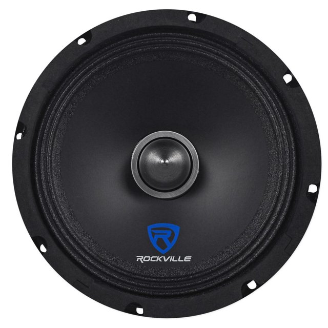 Rockville RXM84 8" 250w 4 Ohm MidBass Driver Car Audio Speaker, Mid