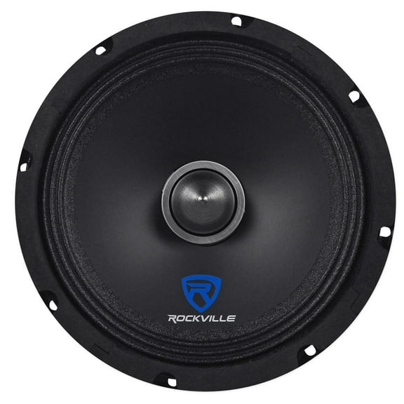 Rockville RXM88 8" 250w 8 Ohm Mid-Bass Driver Car Speaker Made w/ Kevlar Cone