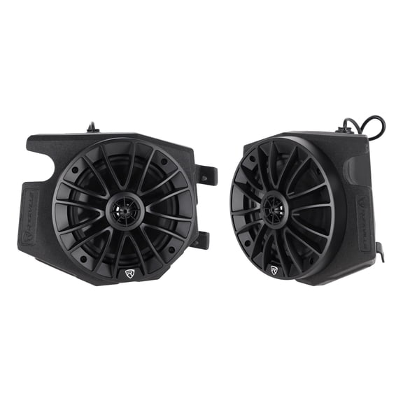 Rockville RZL7 6.5" Marine Kick Panel Speaker Enclosures for Polaris RZR 2014-2023 75W RMS / 300W Peak Power Handling Black