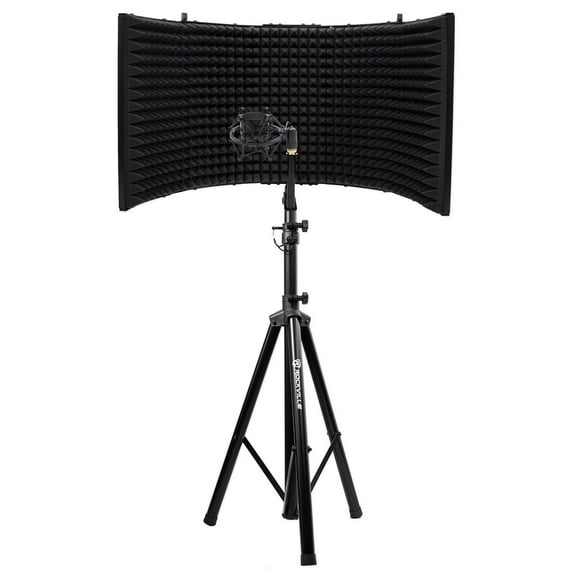 Rockville Recording Package w/Tripod Microphone Mic Stand+Foam Shield+Shockmount