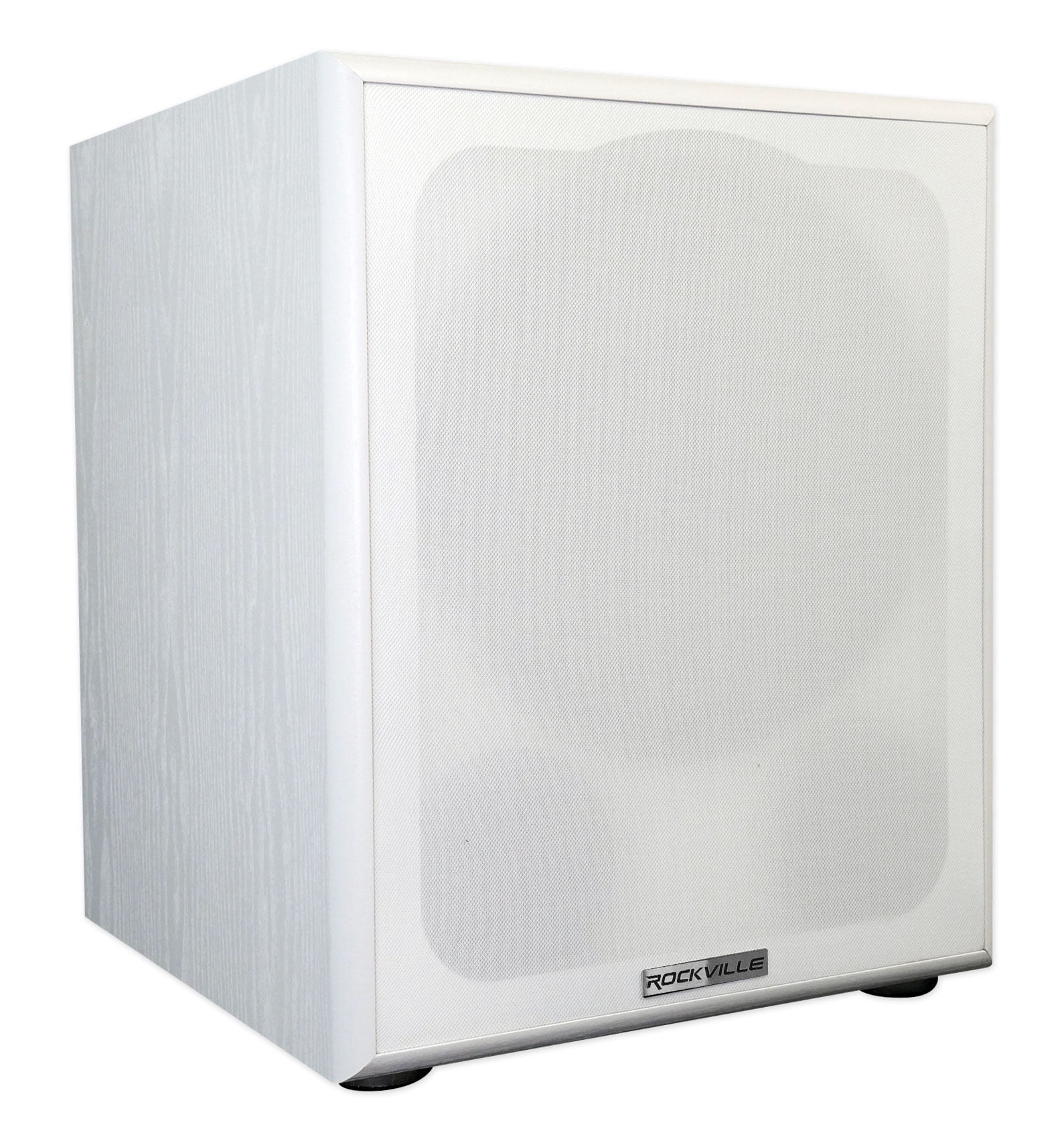 Rockville Rock Shaker 12" Inch White 400w Powered Home Theater Subwoofer Sub