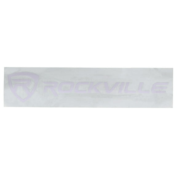 Rockville RockDecal Large White Die-Cut Decal Sticker