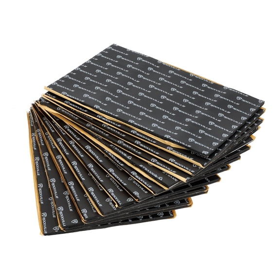 Rockville RockMat Pro 15 Sq Ft 3-in-1 Foam/Rubber/Aluminum Car Sound Deadener