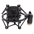 thumbnail image 1 of Rockville RockShock Black Studio Condenser Microphone Metal Shock Mount w/Foam, 1 of 5