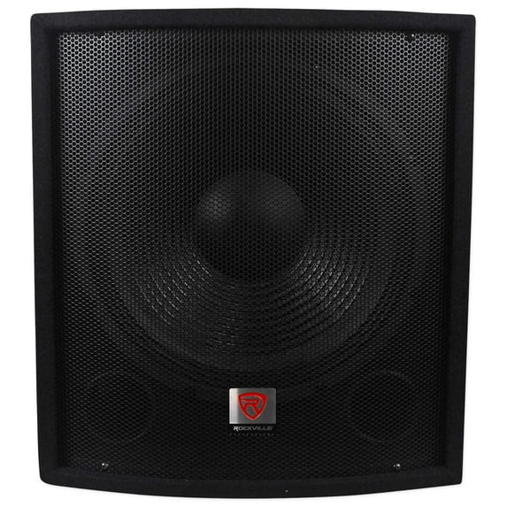 Rockville SBG1158 15" 800 Watt Passive Pro DJ Subwoofer, MDF Cabinet/Pole Mount