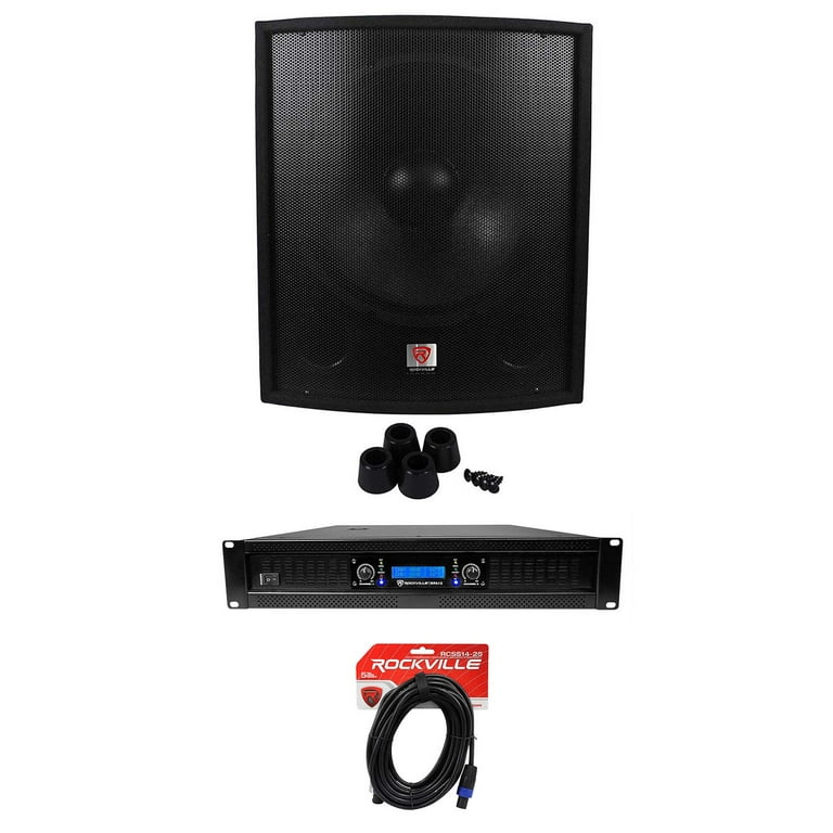 Cabinet Rockville Subwoofer 18 Dj Speakers With Subwoofer