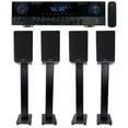 thumbnail image 1 of Rockville SINGMIX 5 Bluetooth Home Receiver+(4) 6.5" Bookshelf Speakers+Stands, 1 of 12