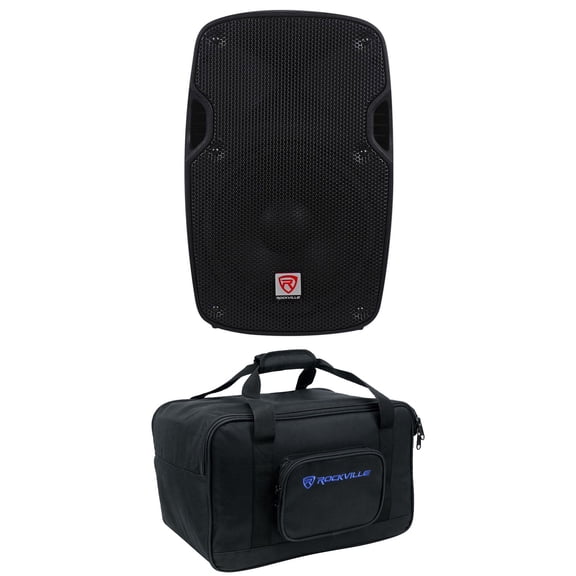 Rockville SPG84 8" 400w DJ PA Speaker ABS Lightweight Cabinet 4-Ohm+Carry Bag