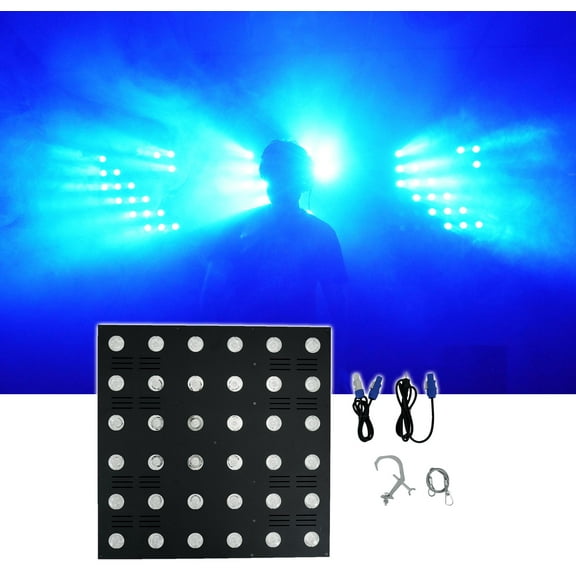 Rockville STAGE MATRIX 36 RGB 6x6 Tri-Colored Matrix Blinder Light DJ/Stage/Band