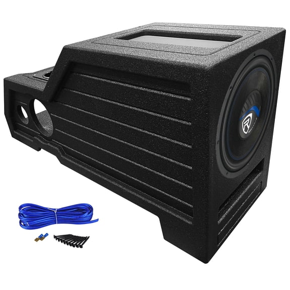 Rockville Subwoofer+Center Console Box For 2015-22 FORD F150+2017-22 F250/F350