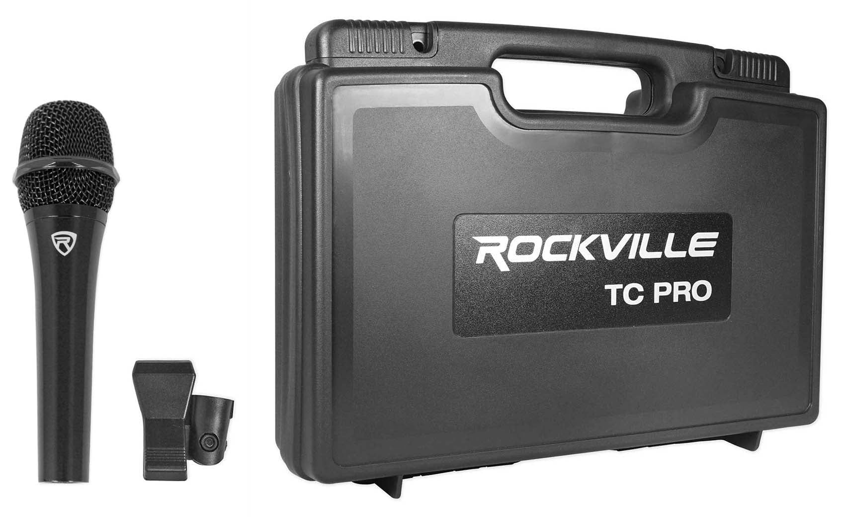 Rockville TC PRO Black Electro-Plated Microphone Premium Mic w/Taiwan Cartridge