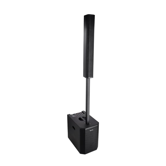 Rockville TITAN MIX12C Powered Column PA Speaker System, 3400 Watt Peak with 12" Subwoofer, 8 Channel Mixer, Bluetooth and DSP