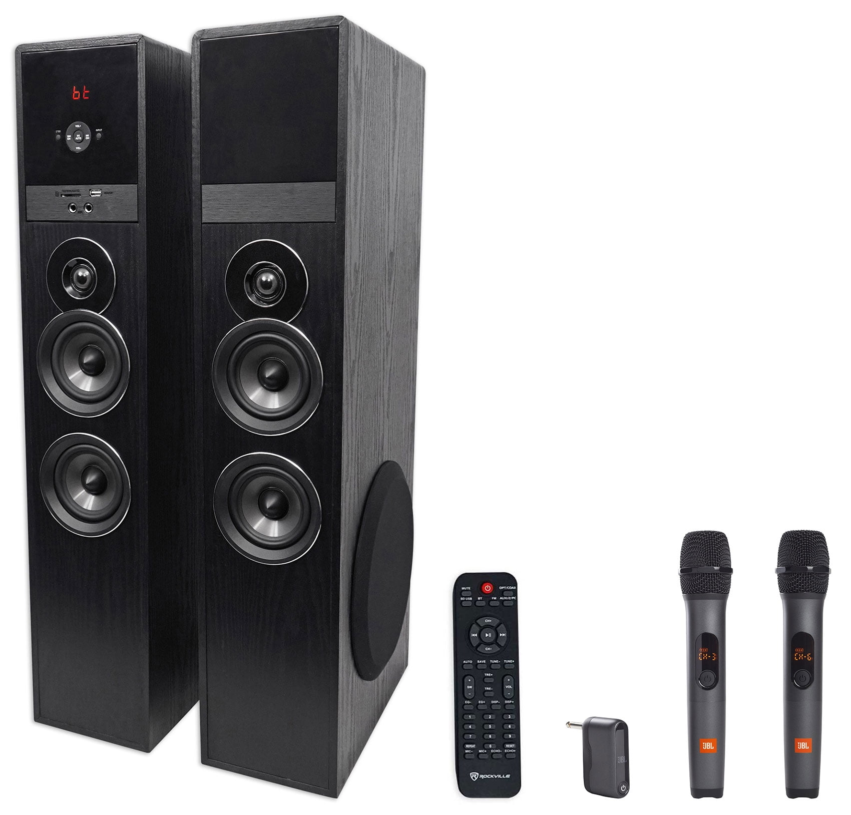 Receivers Home Theater Rockville TM80D Powered Home Theater Tower