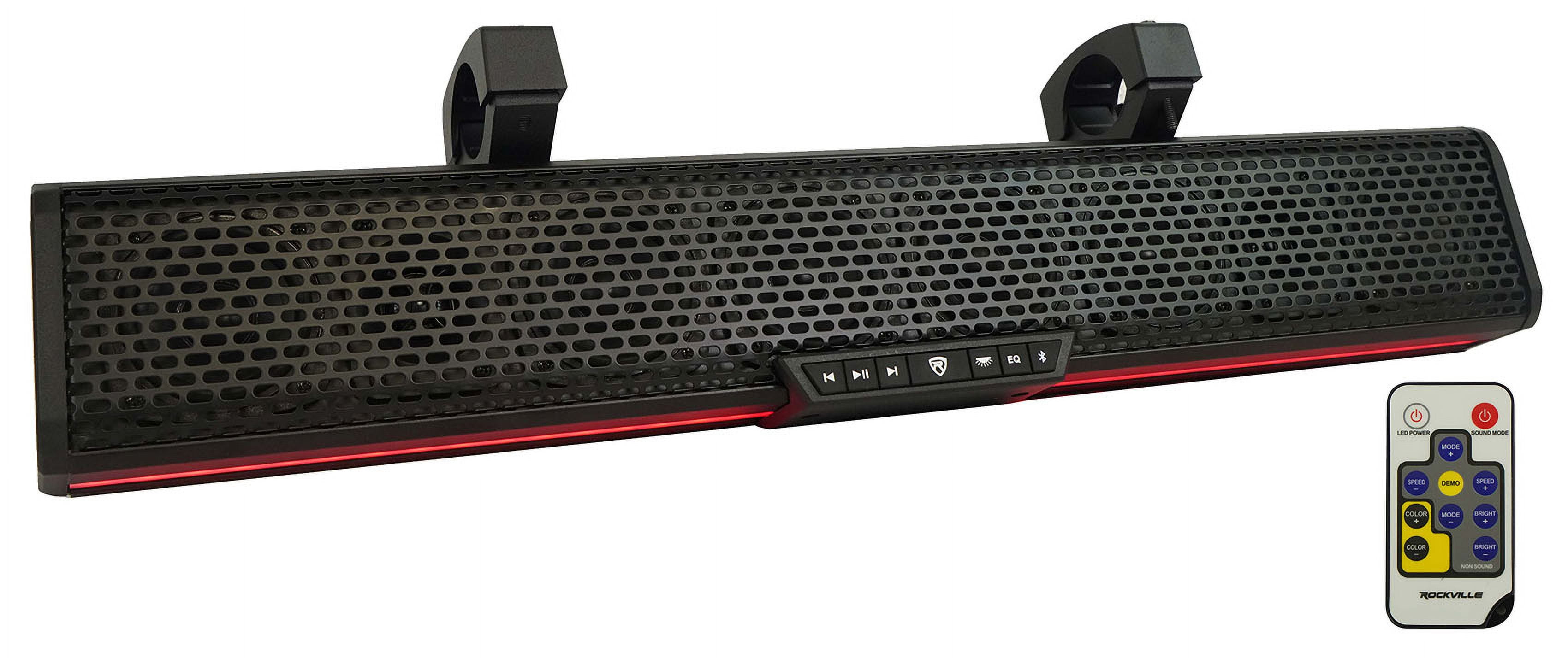 Rockville UBAR27 27" ATV/UTV/Boat Soundbar Bluetooth Speaker System w