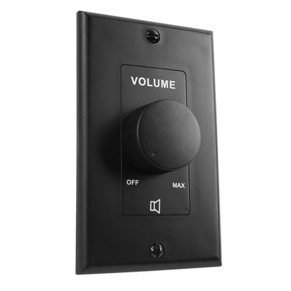 Rockville VOL70100 100 Watt 70v Black Wall Volume Control Zone Controller Box