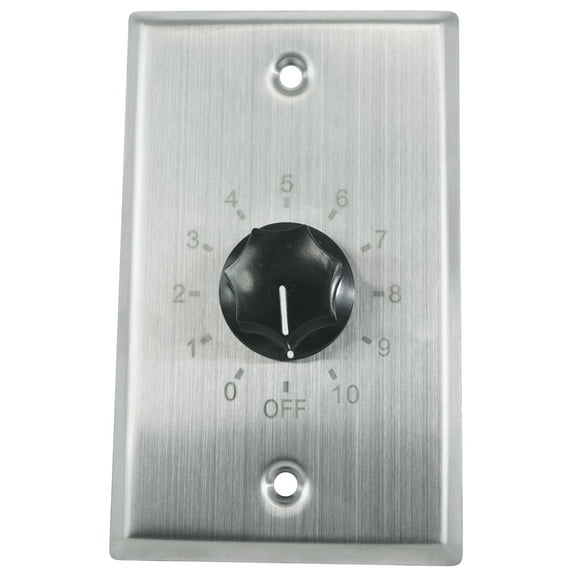 Rockville VOL70200 SS 200w 70v Stainless Wall Volume Control Zone Controller Box