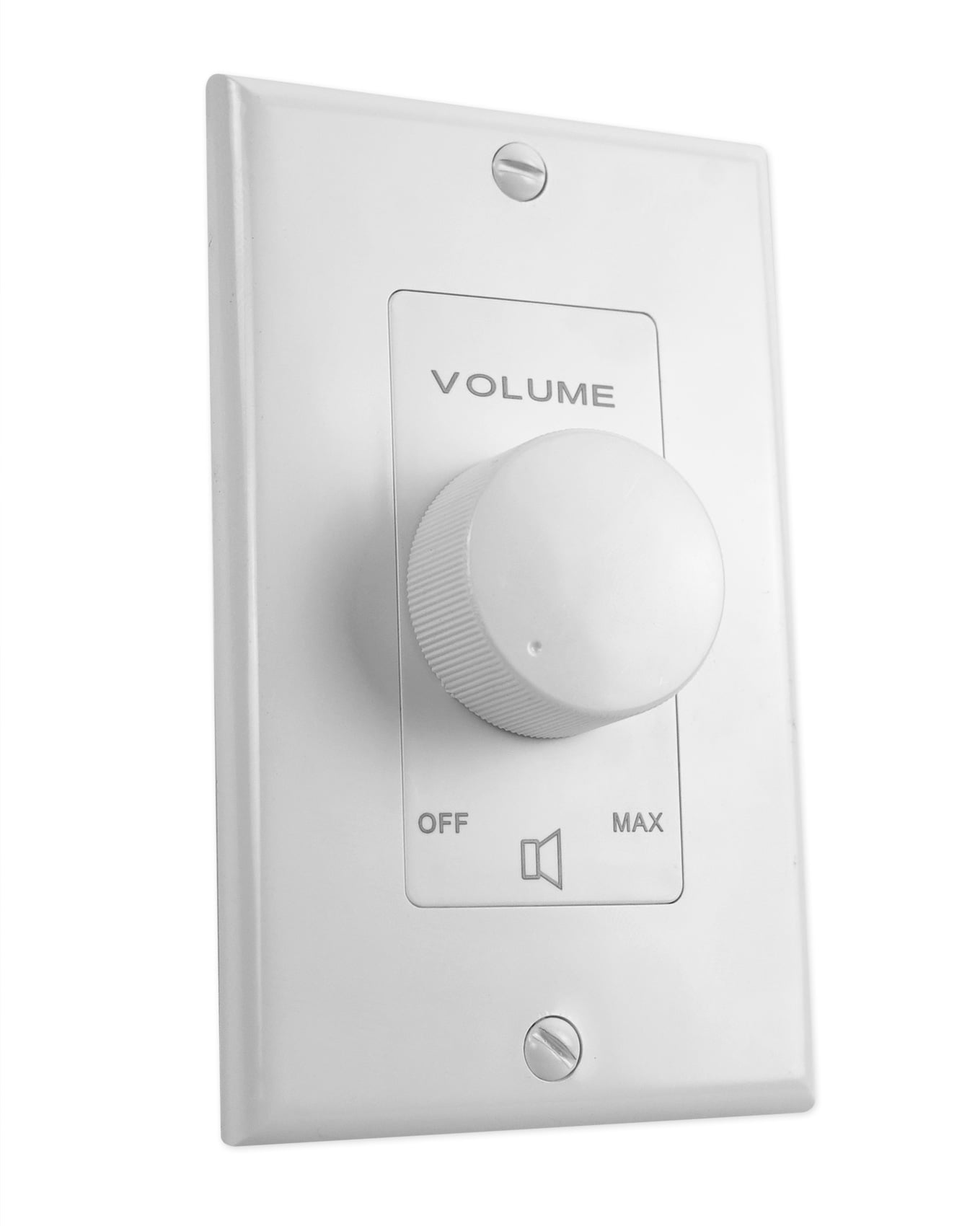 White 35W 70V Wall Volume Control Zone Controller