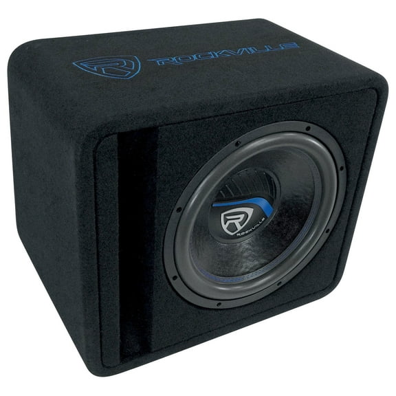 Rockville VS12K51 12" K5 1400w Car Subwoofer in Vented Sub Enclosure Box - 1 Ohm