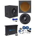 thumbnail image 1 of Rockville W12K6D4 V2 12" 2400w Subwoofer+Sealed Sub Box+Mono Amplifier+Amp Kit, 1 of 11