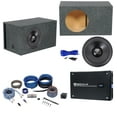 thumbnail image 1 of Rockville W15K6D2 V2 15" 4000w Subwoofer+Vented Sub Box+Mono Amplifier+Amp Kit, 1 of 16