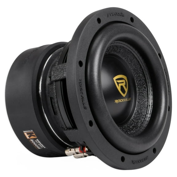 Rockville W8K9D4 8" Inch 2000w Peak Car Audio Subwoofer Dual 4-Ohm Sub 500w RMS CEA Rated