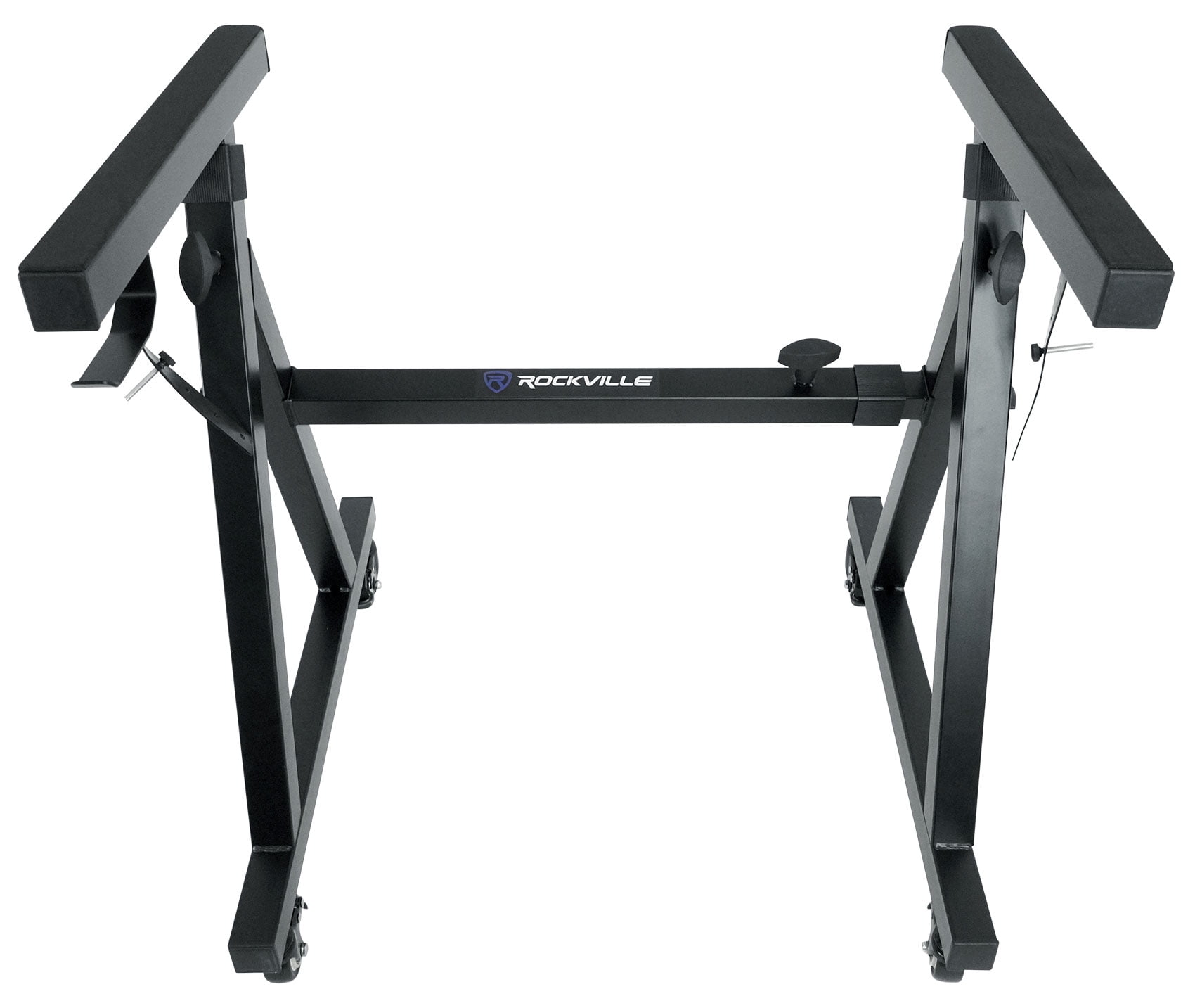 Rockville Z40W Z-Style Keyboard Stand+Wheels+Bag Fits Casio WK-7600