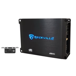 Rockville dB10 800w Peak Mono Car Audio Amplifier 200w RMS @ 4 Ohms