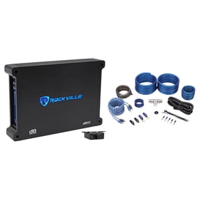 Rockville dB12 2000w Peak / 500w RMS Mono Car Amplifier + Amp Kit
